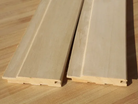 Вагонка из липы 15 x 96 x 1100 мм, класс Экстра