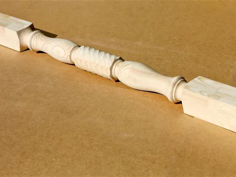 Колонна из сосны и ели 150 x 150 x 3000 мм, №9, класс Экстра