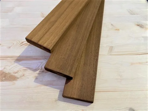Полок из термоабаша 28 x 95 x 2150 мм, класс Экстра