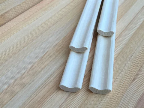 Плинтус из осины 13 x 30 x 1800 мм, класс Экстра