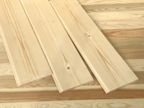 Вагонка штиль из сосны и ели 13 x 120 x 6000 мм, класс AB