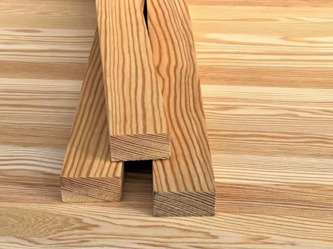 Рейка строганная из лиственницы 25 x 40 x 3000 мм, класс АB