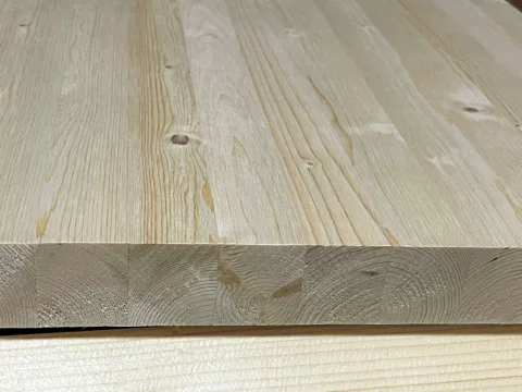 Мебельный щит из сосны и ели 40 x 1200 x 1500 мм, «Цельноламельный», класс A
