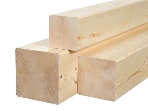 Брус клееный из сосны и ели 100 x 150 x 3000 мм, класс A