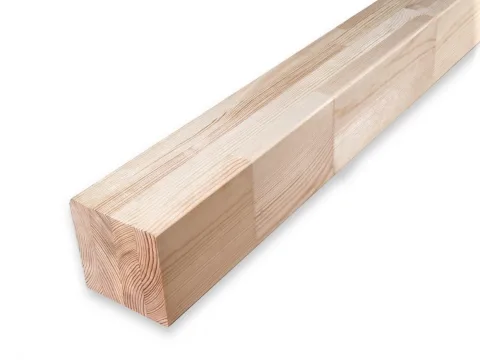 Брус клееный из сосны 100 x 100 x 3000 мм, класс Экстра