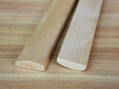 Раскладка из липы 10 x 30 x 2400 мм, класс Экстра
